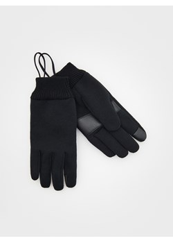 Reserved - Rękawiczki z łączonych materiałów - czarny ze sklepu Reserved w kategorii Rękawiczki męskie - zdjęcie 164679697