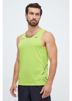 Reebok t-shirt treningowy Speed kolor zielony ze sklepu ANSWEAR.com w kategorii T-shirty męskie - zdjęcie 164682798