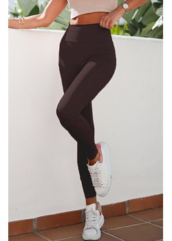 Czekoladowe wyszczuplające klasyczne legginsy push-up Naomar T29, Kolor czekoladowy, Rozmiar 34, Ivon ze sklepu Intymna w kategorii Spodnie damskie - zdjęcie 164683257