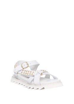 Patrizia Pepe Skórzane sandały w kolorze białym ze sklepu Limango Polska w kategorii Sandały damskie - zdjęcie 164684066