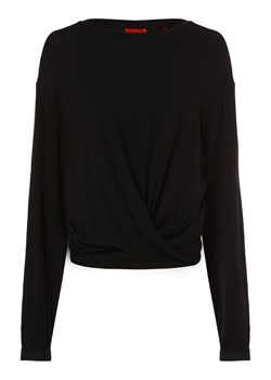 HUGO Damska koszulka od piżamy Kobiety Dżersej czarny jednolity ze sklepu vangraaf w kategorii Piżamy damskie - zdjęcie 164689929