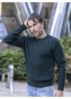 Sweter męski - wełna merino - Valentino - zielony - M ze sklepu Swetry Lasota w kategorii Swetry męskie - zdjęcie 164690665