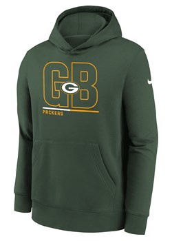 Bluza z kapturem dla dużych dzieci Green Bay Packers City Code - Zieleń ze sklepu Nike poland w kategorii Bluzy chłopięce - zdjęcie 164693619