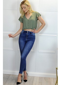 Jeansy modelujące skinny z wysokim stanem Callinera, Kolor ciemnoniebieski, Rozmiar L, Merribel ze sklepu Primodo w kategorii Jeansy damskie - zdjęcie 164694396
