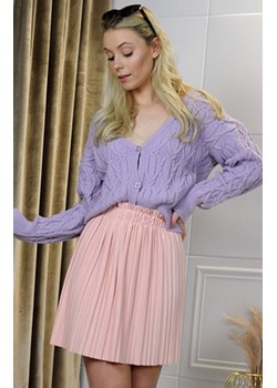 Plisowana spódniczka mini różowa Klarita, Kolor różowy, Rozmiar one size, Merribel ze sklepu Primodo w kategorii Spódnice - zdjęcie 164694449