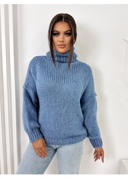 sweter demers niebieski one size ze sklepu UBRA w kategorii Swetry damskie - zdjęcie 164694796