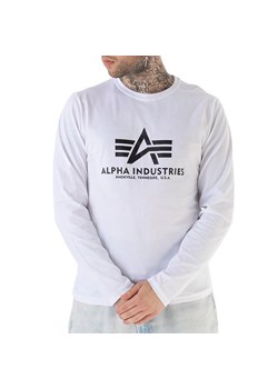 Koszulka Alpha Industries Longsleeve Basic 10051009 - biała ze sklepu streetstyle24.pl w kategorii T-shirty męskie - zdjęcie 164695046