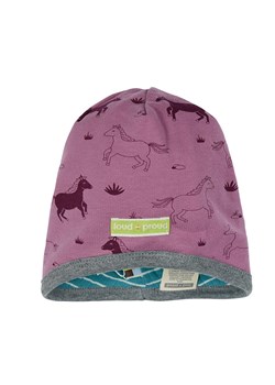 loud + proud Dwustronna czapka w kolorze fioletowym ze sklepu Limango Polska w kategorii Czapki dziecięce - zdjęcie 164695657