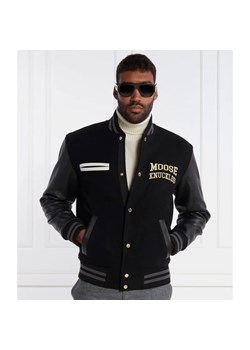 Moose Knuckles Wełniana kurtka bomber | Regular Fit | z dodatkiem skóry ze sklepu Gomez Fashion Store w kategorii Kurtki męskie - zdjęcie 164696987