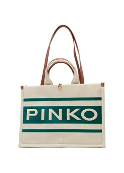 Pinko Torebka na ramię SHOPPER CANVAS RICICLATO + STA ze sklepu Gomez Fashion Store w kategorii Torby Shopper bag - zdjęcie 164713476