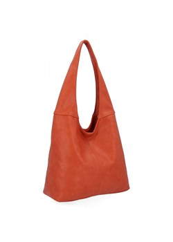 Uniwersalne Torebki Damskie Shopper Bag firmy Hernan HB0141 Pomarańczowa ze sklepu PaniTorbalska w kategorii Torby Shopper bag - zdjęcie 164721328