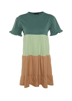 trendyol Sukienka w kolorze zielono-beżowym ze sklepu Limango Polska w kategorii Sukienki - zdjęcie 164733358