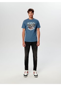 Sinsay - Koszulka Kiss - niebieski ze sklepu Sinsay w kategorii T-shirty męskie - zdjęcie 164735819