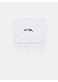 Sinsay - Bransoletki 3 pack - srebrny ze sklepu Sinsay w kategorii Bransoletki - zdjęcie 164735885