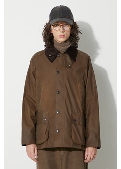 Barbour kurtka Bedale Wax Jacket męska kolor brązowy przejściowa MWX0018 ze sklepu PRM w kategorii Kurtki męskie - zdjęcie 164737435