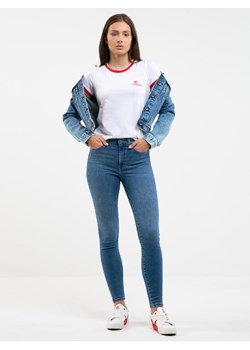 Koszulka damska z kontrastową lamówką Siggy 603 ze sklepu Big Star w kategorii Bluzki damskie - zdjęcie 164738515