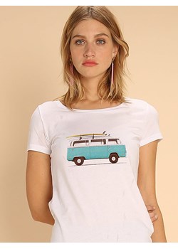 WOOOP Koszulka &quot;Blue Van&quot; w kolorze białym ze sklepu Limango Polska w kategorii Bluzki damskie - zdjęcie 164745909