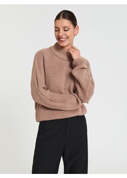 Sinsay - Sweter ze stójką - beżowy ze sklepu Sinsay w kategorii Swetry damskie - zdjęcie 164753028