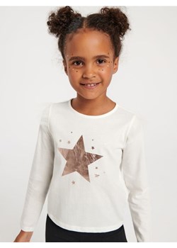 Sinsay - Koszulka z nadrukiem - kremowy ze sklepu Sinsay w kategorii Bluzki dziewczęce - zdjęcie 164753065