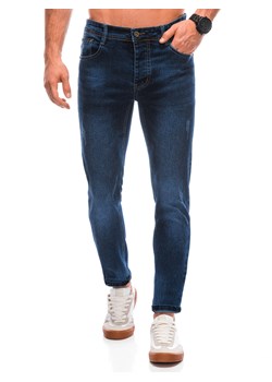 Spodnie męskie jeansowe 1427P - niebieskie ze sklepu Edoti w kategorii Jeansy męskie - zdjęcie 164793456