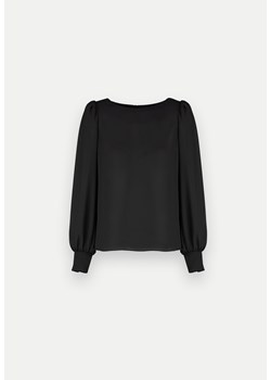Czarna bluzka z efektownymi mankietami ze sklepu Molton w kategorii Bluzki damskie - zdjęcie 164794009