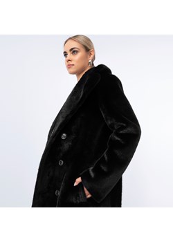 Damski płaszcz z wiązaniem dwustronny czarny ze sklepu WITTCHEN w kategorii Płaszcze damskie - zdjęcie 164801257