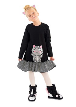 Denokids Sukienka &quot;Silver Leopard&quot; w kolorze czarnym ze sklepu Limango Polska w kategorii Sukienki dziewczęce - zdjęcie 164804768