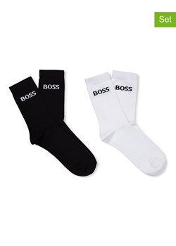 Hugo Boss Kids Skarpety (2 pary) w kolorze biało-czarnym ze sklepu Limango Polska w kategorii Skarpetki dziecięce - zdjęcie 164807395