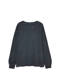 Cropp - Czarna koszulka longsleeve ADU.LTD - czarny ze sklepu Cropp w kategorii T-shirty męskie - zdjęcie 164811449