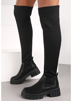 Czarne Kozaki z Elastyczną Cholewką Brygoros ze sklepu renee.pl w kategorii Kozaki damskie - zdjęcie 164819685