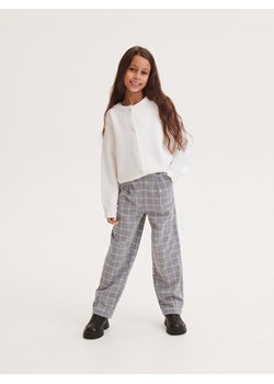 Reserved - Spodnie w kratę - ciemnoszary ze sklepu Reserved w kategorii Spodnie dziewczęce - zdjęcie 164873826