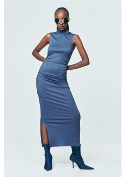 H & M - Marszczona sukienka bodycon - Niebieski ze sklepu H&M w kategorii Sukienki - zdjęcie 164875209