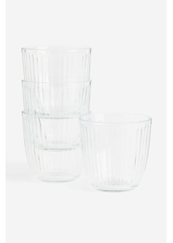 H & M - Szklanka 4-pak - Biały ze sklepu H&M w kategorii Szklanki - zdjęcie 164875286