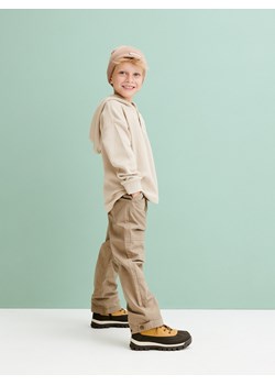 Reserved - Ocieplane spodnie jogger - musztardowy ze sklepu Reserved w kategorii Spodnie chłopięce - zdjęcie 164876386