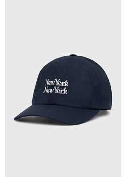 Corridor czapka z daszkiem bawełniana New York New York Cap kolor granatowy z aplikacją HT0077-NVY ze sklepu PRM w kategorii Czapki z daszkiem damskie - zdjęcie 164882786