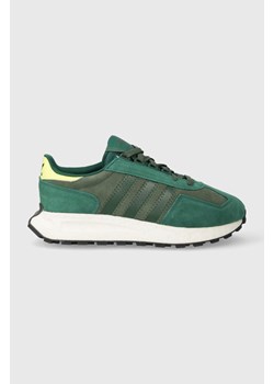 adidas Originals sneakersy zamszowe RETROPY kolor zielony ze sklepu PRM w kategorii Buty sportowe męskie - zdjęcie 164882936