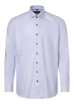 Finshley & Harding Koszula męska Mężczyźni Modern Fit Bawełna biały wypukły wzór tkaniny ze sklepu vangraaf w kategorii Koszule męskie - zdjęcie 164889226