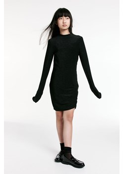H & M - Dżersejowa sukienka z długim rękawem - Czarny ze sklepu H&M w kategorii Sukienki dziewczęce - zdjęcie 164889918