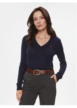 Polo Ralph Lauren Sweter 211891641002 Niebieski Regular Fit ze sklepu MODIVO w kategorii Swetry damskie - zdjęcie 164896055