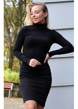 Czarna sukienka z golfem Junita, Kolor czarny, Rozmiar L/XL, Merribel ze sklepu Primodo w kategorii Sukienki - zdjęcie 164896157
