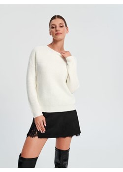 Sinsay - Sweter z wiązaniem - kremowy ze sklepu Sinsay w kategorii Swetry damskie - zdjęcie 164901817