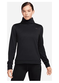 Damska bluza do biegania z półgolfem Nike Therma-FIT Swift - Czerń ze sklepu Nike poland w kategorii Bluzy damskie - zdjęcie 164909627