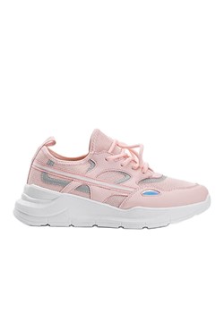 Różowe sneakersy sportowe Lativia białe ze sklepu ButyModne.pl w kategorii Buty sportowe damskie - zdjęcie 164909758