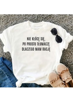 koszulka NIE KŁOCĘ SIĘ ze sklepu Time For Fashion w kategorii Bluzki damskie - zdjęcie 164921448