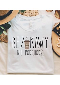 koszulka dla kawoszki, koszulka dla miłośniczki kawy ze sklepu Time For Fashion w kategorii Bluzki damskie - zdjęcie 164921936