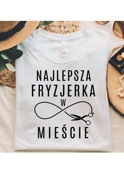 koszulka najlepsza fryzjerka w mieście ze sklepu Time For Fashion w kategorii Bluzki damskie - zdjęcie 164921945