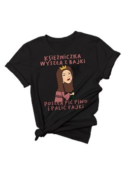 koszulka dla brunetki księżniczka co wyszła z bajki ze sklepu Time For Fashion w kategorii Bluzki damskie - zdjęcie 164922367