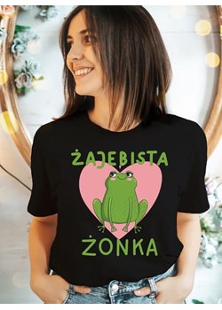 koszulka dla żony żajebista żonka ze sklepu Time For Fashion w kategorii Bluzki damskie - zdjęcie 164922465