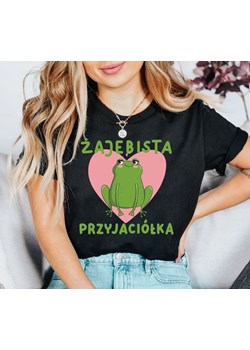 koszulka dla przyjaciółki żajebista przyjaciółka ze sklepu Time For Fashion w kategorii Bluzki damskie - zdjęcie 164922466