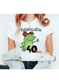 aa damska koszulka na 40 urodziny żajebista 40 (1) ze sklepu Time For Fashion w kategorii Bluzki damskie - zdjęcie 164922576